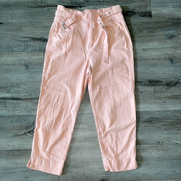 Pink Gap Capri High Waited Pants - Picture 1 of 3